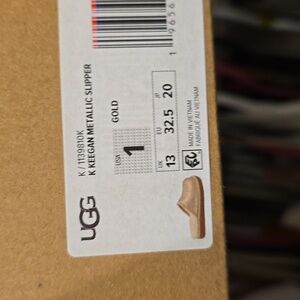 Ugg keegan metallic slipper